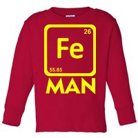 Iron Science Funny Chemistry Fe Periodic Table  Toddler Long Sleeve Shirt