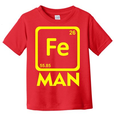 Iron Science Funny Chemistry Fe Periodic Table  Toddler T-Shirt