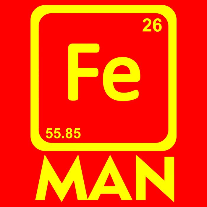 Iron Science Funny Chemistry Fe Periodic Table  Women's V-Neck T-Shirt