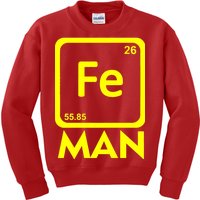 Iron Science Funny Chemistry Fe Periodic Table  Kids Sweatshirt