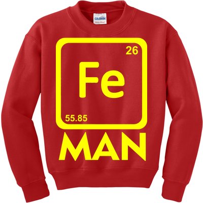 Iron Science Funny Chemistry Fe Periodic Table  Kids Sweatshirt