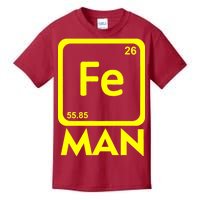 Iron Science Funny Chemistry Fe Periodic Table  Kids T-Shirt