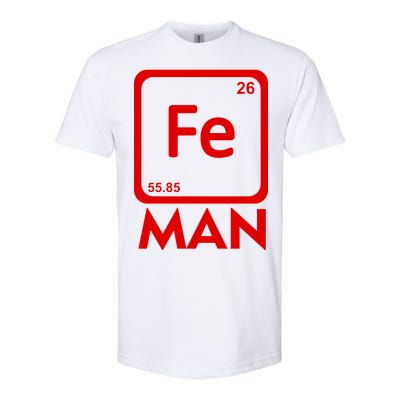 Iron Science Funny Chemistry Fe Periodic Table  Softstyle® CVC T-Shirt