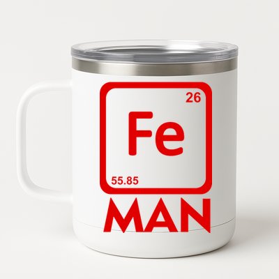 Iron Science Funny Chemistry Fe Periodic Table  12 oz Stainless Steel Tumbler Cup