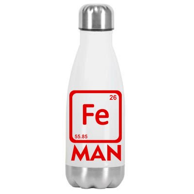 Iron Science Funny Chemistry Fe Periodic Table  Stainless Steel Insulated Water Bottle