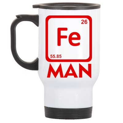 Iron Science Funny Chemistry Fe Periodic Table  Stainless Steel Travel Mug