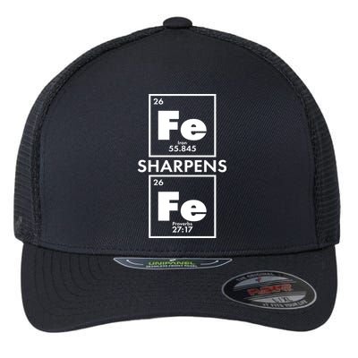 IRON Sharpens IRON Proverbs 27:17 Flexfit Unipanel Trucker Cap