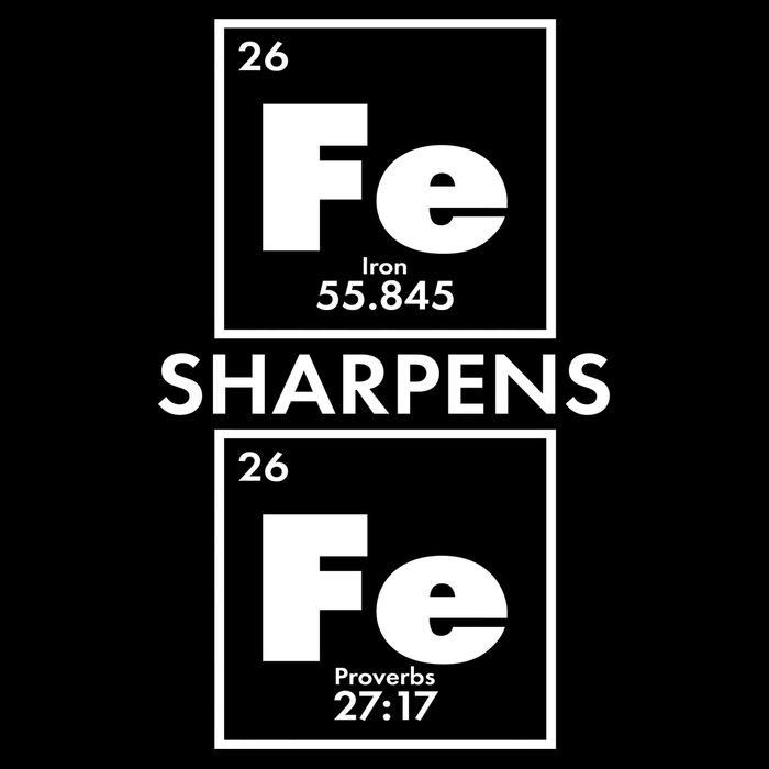 IRON Sharpens IRON Proverbs 27:17 Backpack