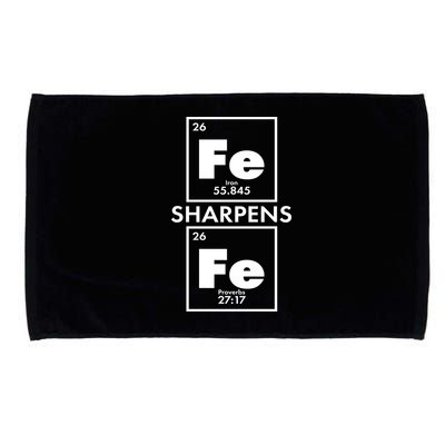 IRON Sharpens IRON Proverbs 27:17 Microfiber Hand Towel