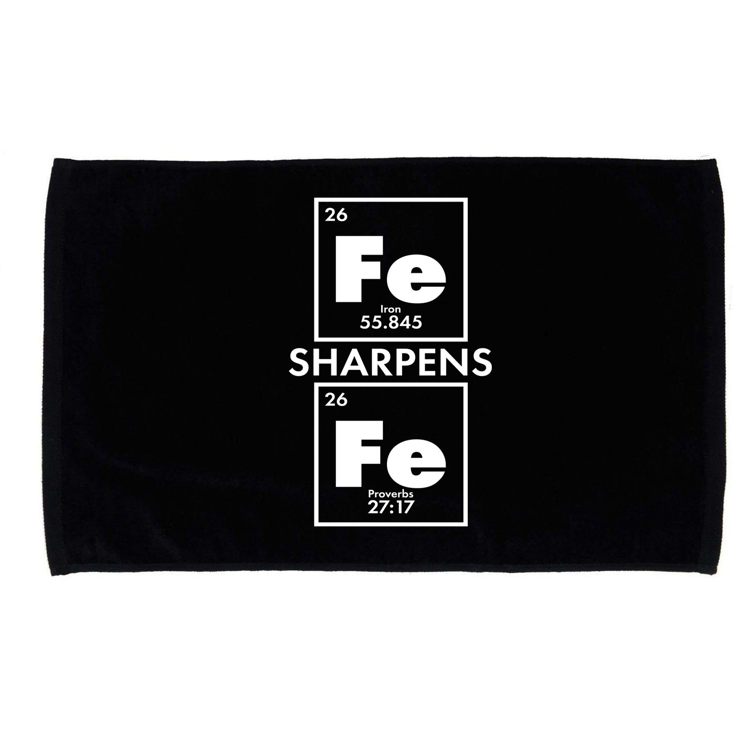 IRON Sharpens IRON Proverbs 27:17 Microfiber Hand Towel