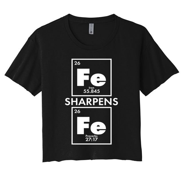 IRON Sharpens IRON Proverbs 27:17 Crop Top