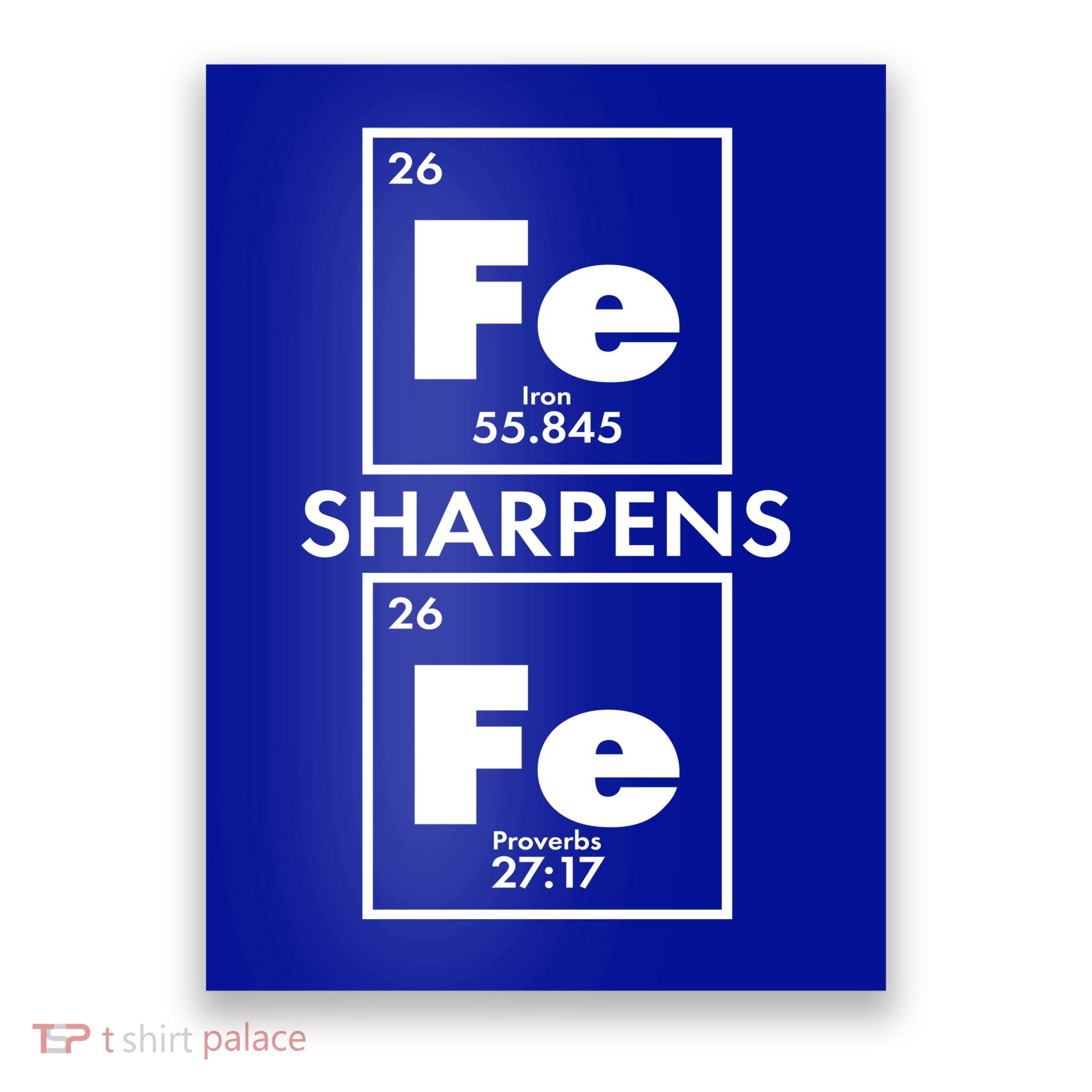 IRON Sharpens IRON Proverbs 27:17 Poster