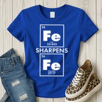 IRON Sharpens IRON Proverbs 27:17 Womens T-Shirt