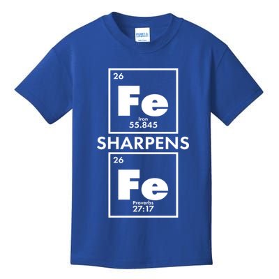 IRON Sharpens IRON Proverbs 27:17 Kids T-Shirt