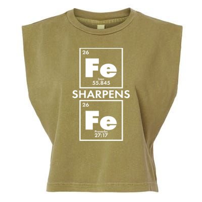 IRON Sharpens IRON Proverbs 27:17 Garment-Dyed Women's Muscle Tee