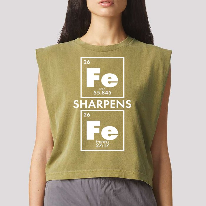 IRON Sharpens IRON Proverbs 27:17 Garment-Dyed Women's Muscle Tee