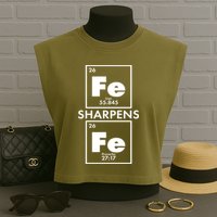 IRON Sharpens IRON Proverbs 27:17 Garment-Dyed Women's Muscle Tee