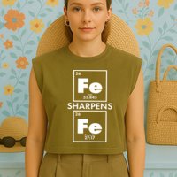 IRON Sharpens IRON Proverbs 27:17 Garment-Dyed Women's Muscle Tee
