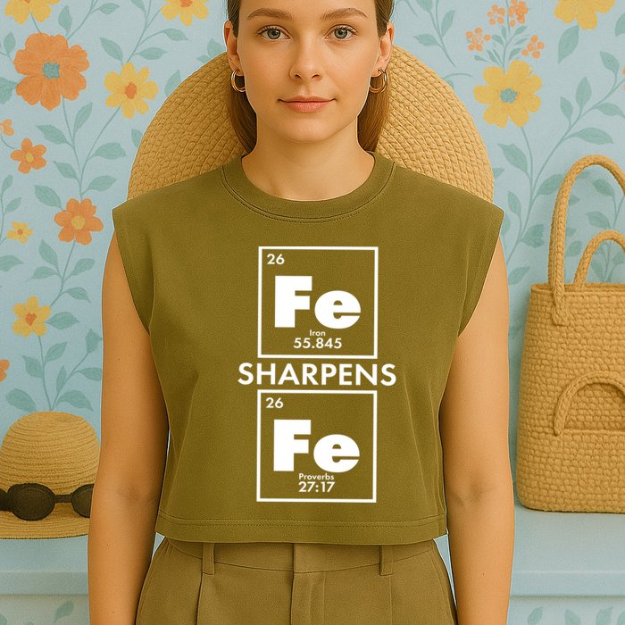 IRON Sharpens IRON Proverbs 27:17 Garment-Dyed Women's Muscle Tee