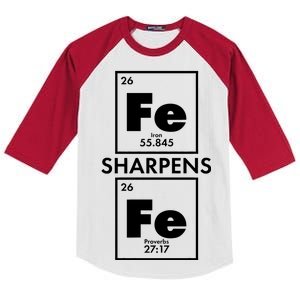 IRON Sharpens IRON Proverbs 27:17 Kids Colorblock Raglan Jersey