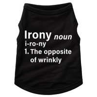 Irony Definition The Opposite Of Wrinkly Doggie Tank