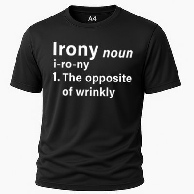 Irony Definition The Opposite Of Wrinkly Performance Shirt