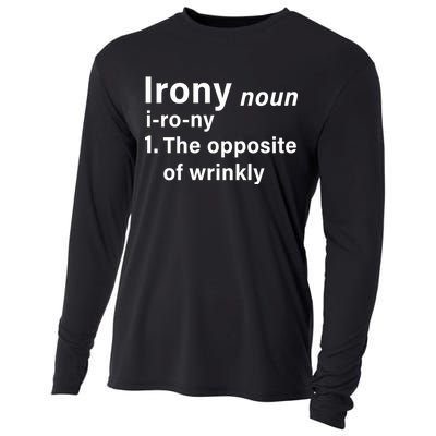 Irony Definition The Opposite Of Wrinkly Cooling Performance Long Sleeve Crew