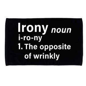 Irony Definition The Opposite Of Wrinkly Microfiber Hand Towel