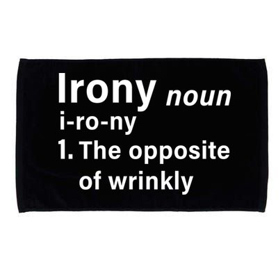 Irony Definition The Opposite Of Wrinkly Microfiber Hand Towel