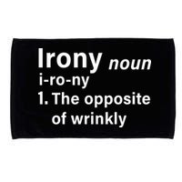 Irony Definition The Opposite Of Wrinkly Microfiber Hand Towel