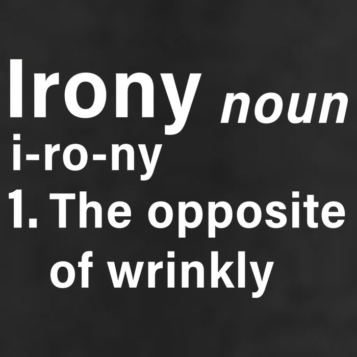 Irony Definition The Opposite Of Wrinkly Microfiber Hand Towel
