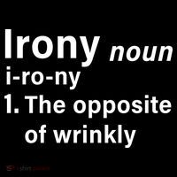 Irony Definition The Opposite Of Wrinkly Short Acrylic Beanie