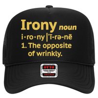 Irony Funny Definition Opposite Of Wrinkly  Hat