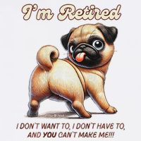 I’m Retired Pug Don’t Want To, Don’t Have To, Can’t Make Me Legacy Cool Fit Booney Bucket Hat