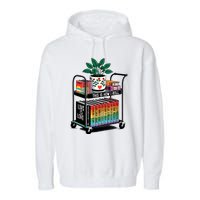 I Roll Pride Lgbtqia Library Garment-Dyed Fleece Hoodie