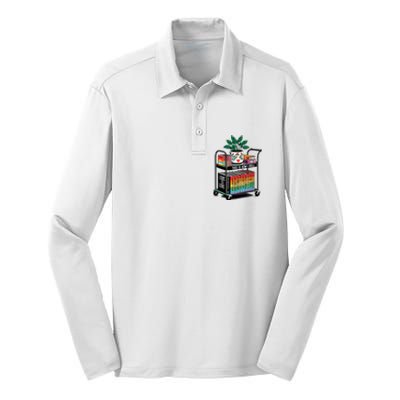 I Roll Pride Lgbtqia Library Silk Touch Performance Long Sleeve Polo