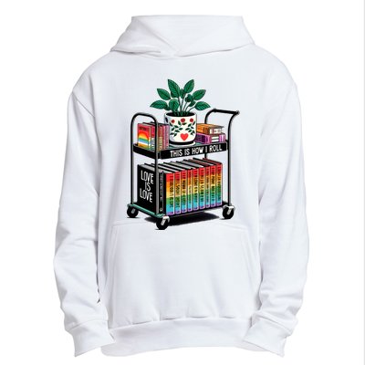 I Roll Pride Lgbtqia Library Urban Pullover Hoodie