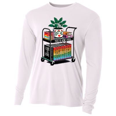 I Roll Pride Lgbtqia Library Cooling Performance Long Sleeve Crew