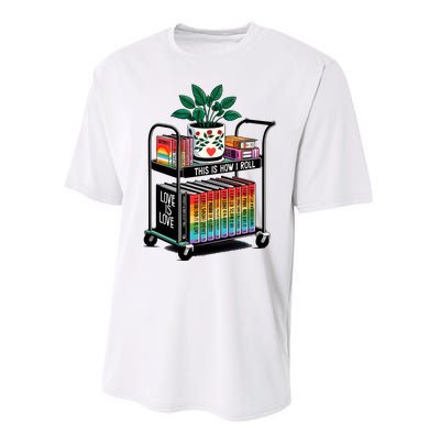 I Roll Pride Lgbtqia Library Performance Sprint T-Shirt