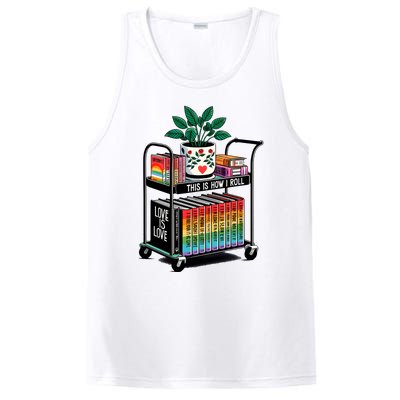 I Roll Pride Lgbtqia Library PosiCharge Competitor Tank