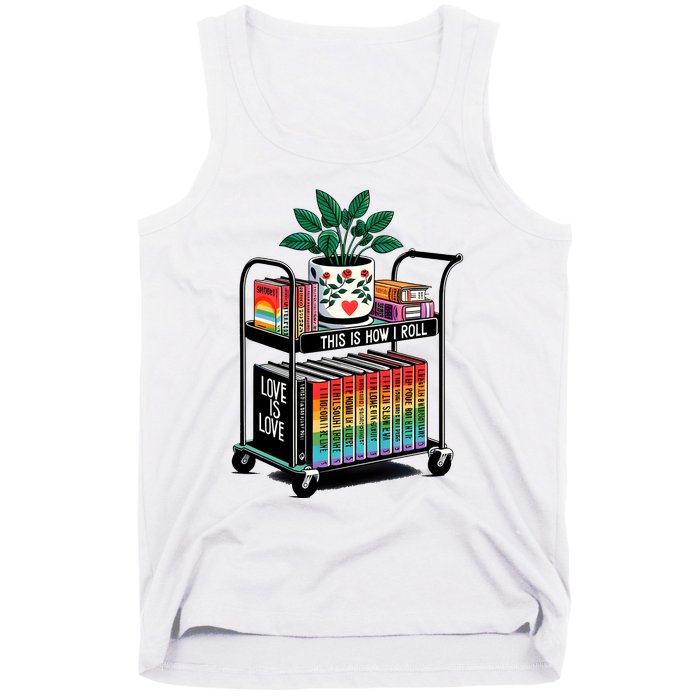 I Roll Pride Lgbtqia Library Tank Top