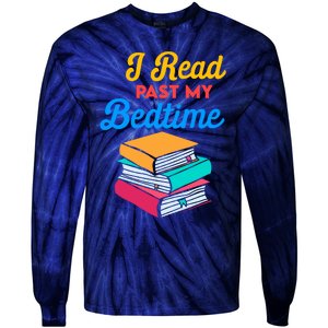 I Read Past My Bedtime Tie-Dye Long Sleeve Shirt