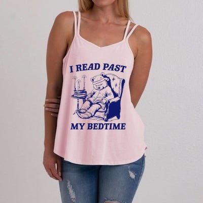 I Read Past My Bedtime Retro Women's Strappy Tank