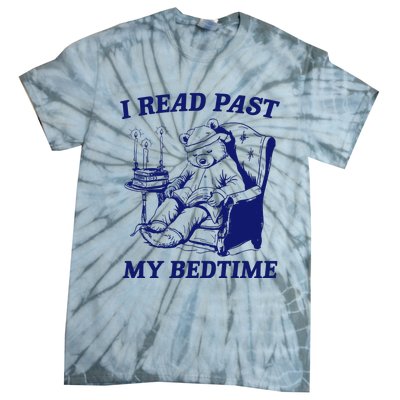 I Read Past My Bedtime Retro Tie-Dye T-Shirt