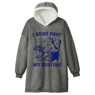 I Read Past My Bedtime Retro Hooded Wearable Blanket