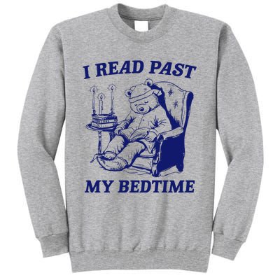 I Read Past My Bedtime Retro Tall Sweatshirt