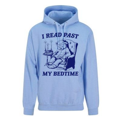 I Read Past My Bedtime Retro Unisex Surf Hoodie