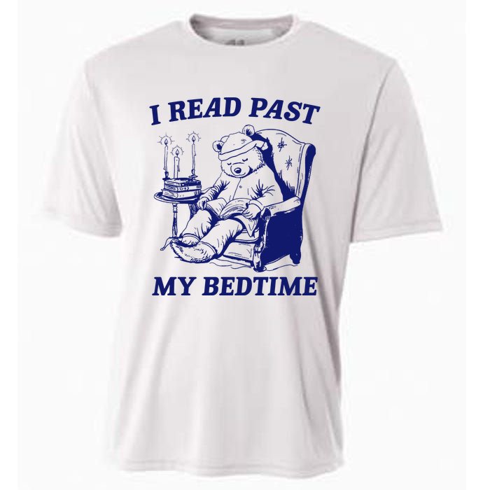 I Read Past My Bedtime Retro Cooling Performance Crew T-Shirt