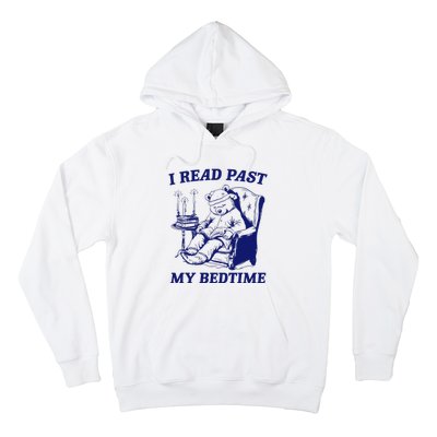 I Read Past My Bedtime Retro Hoodie