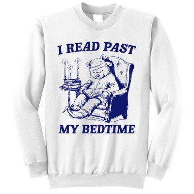 I Read Past My Bedtime Retro Sweatshirt